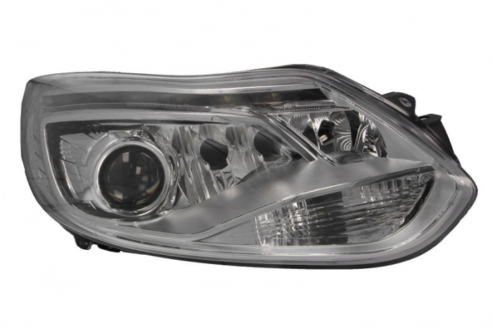 Far Dreapta (xenon, D3S H1 H7 LED PY21W, electric, cu motor, culoare insert: cromat, culoare semnalizator: transparent) potrivit FORD FOCUS III; FORD USA FOCUS