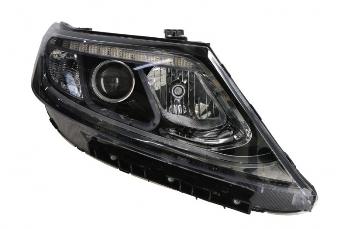 Far Dreapta (xenon, D3S H7 LED PY21W, electric, fara motoras, culoare insert: negru) potrivit KIA SORENTO I, SORENTO II 01.13-