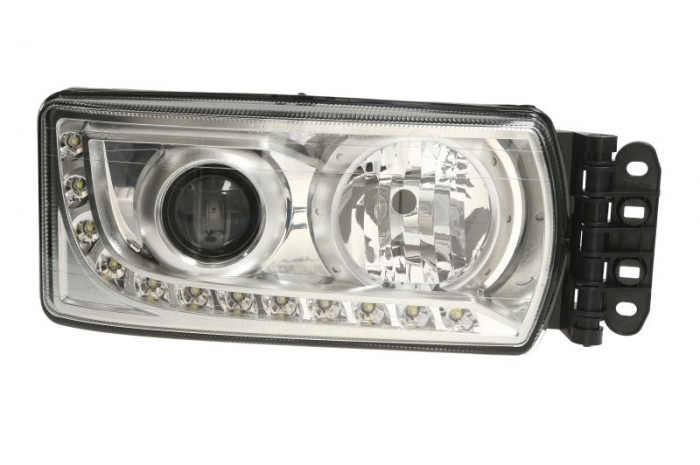 Far fata Dreapta (12LED 1WATT H7, manual, fara motoras, fara controler LED) potrivit IVECO EUROCARGO IV, EUROCARGO V, STRALIS I, STRALIS II 02.02-