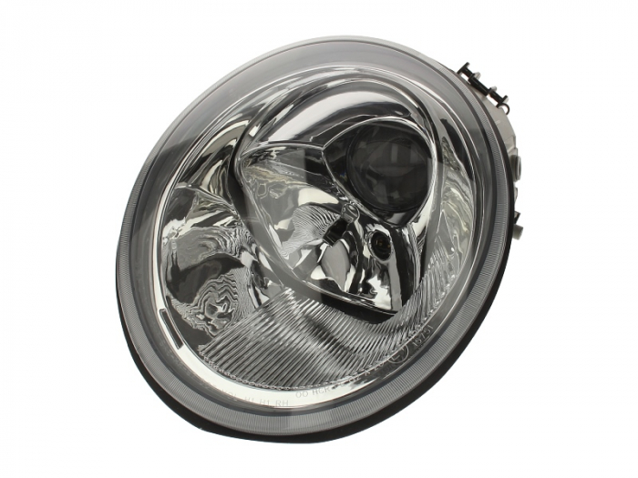 Far fata Dreapta (2 H1, electric, cu motor, culoare insert: cromat) potrivit VW NEW BEETLE