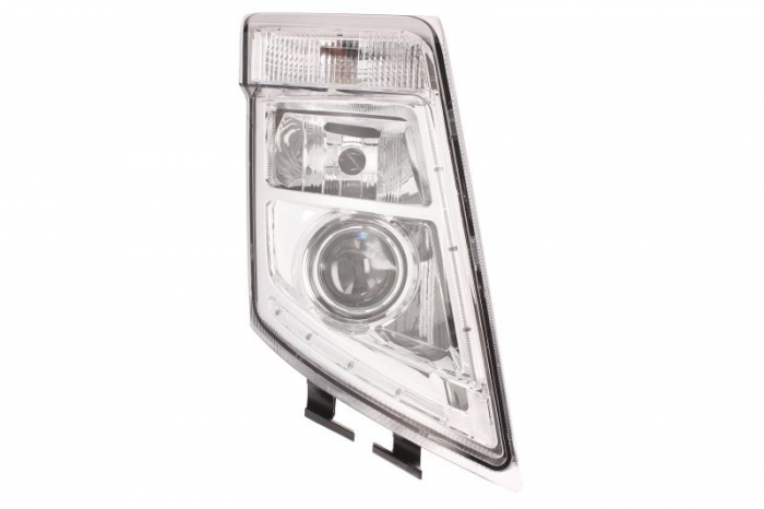 Far fata Dreapta (2 LED D2S H7 PY21W, manual, fara motoras) potrivit VOLVO FH, FH16, FM, FM II 09.05-