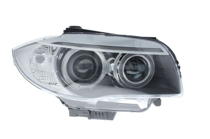 Far fata Dreapta (bi-xenon, D1 D1S, electric, cu motor, culoare semnalizator: transparent) potrivit BMW 1 (E81), 1 (E82), 1 (E87), 1 (E88) 03.11-12.13