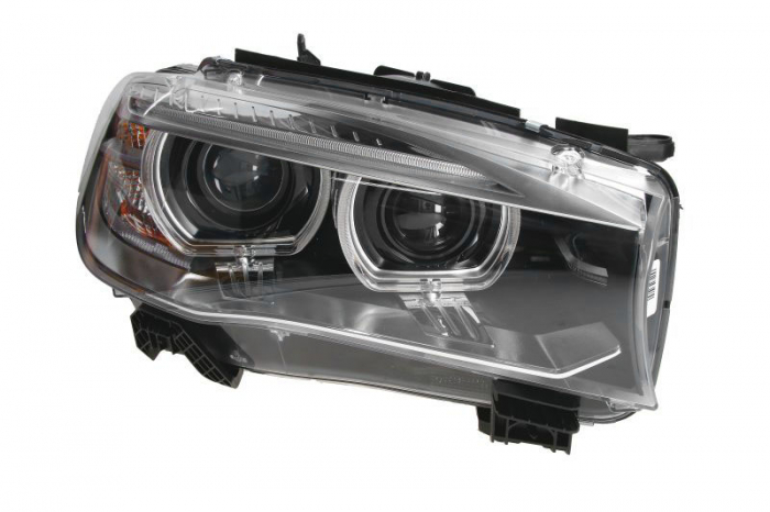 Far fata Dreapta (bi-xenon, D1 LED, automat, culoare semnalizator: portocaliu) potrivit BMW X5 (F15, F85), X6 (F16, F86) 07.13-