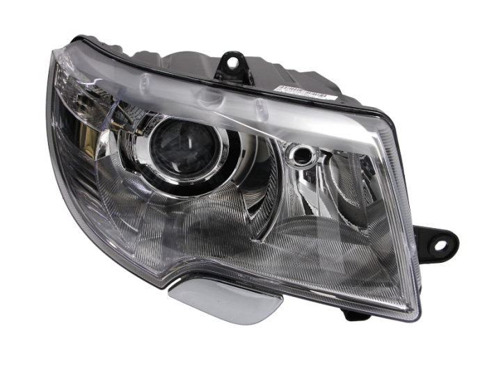 Far fata Dreapta (bi-xenon halogen, D1S H3 W16W W5W, electric, cu motor, culoare insert: cromat) potrivit SKODA SUPERB II -06.13