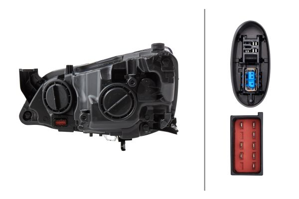 Far fata Dreapta potrivit OPEL ASTRA J, ASTRA J GTC pana in 2015 (bi-xenon/LED, D1S/H11/LED, electric, cu motor) [2]