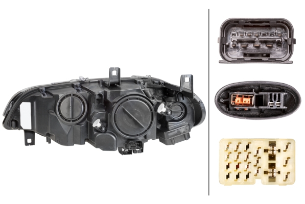 Far fata Dreapta potrivit BMW X5 (E70), X6 (E71, E72) 2007-2010 (bi-xenon/LED, D1S/H8/LED/PSY24W, electric, cu motor, bec) [2]