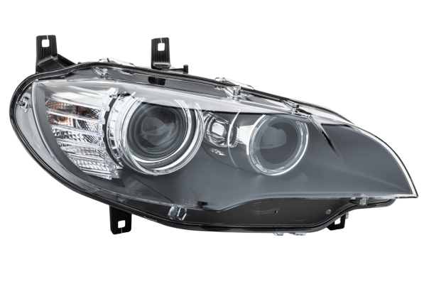 Far fata Dreapta (bi-xenon LED, D1S H8 LED PSY24W, electric, cu motor, bec) potrivit BMW X5 (E70), X6 (E71, E72) 02.07-04.10