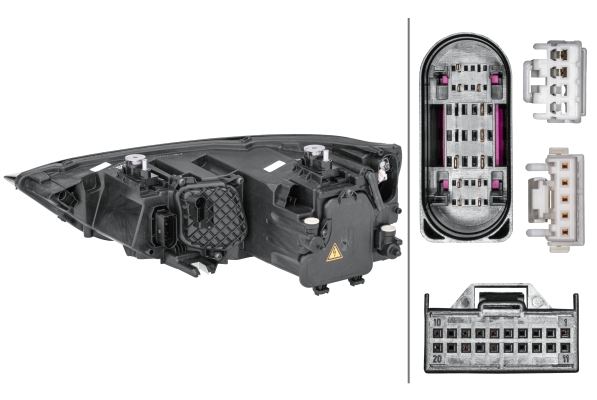 Far fata Dreapta potrivit AUDI A1 2010-2018 (bi-xenon/LED, D3S/LED/PSY24W, electric, fara motoras) [2]