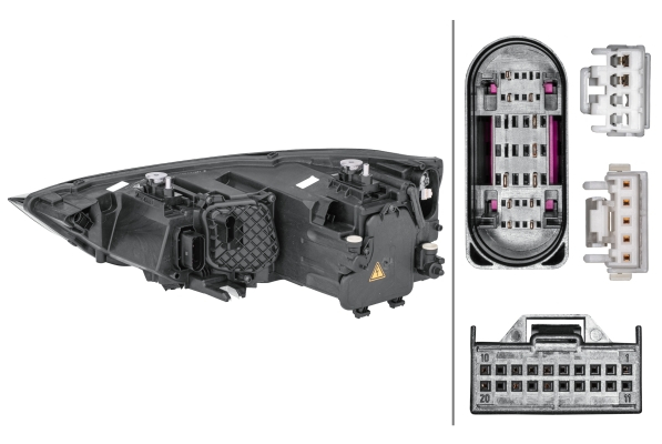 Far fata Dreapta (bi-xenon/LED, D3S/LED/PSY24W, electric, fara motoras) potrivit AUDI A1 05.10-06.18 [4]