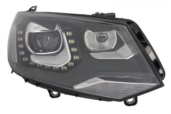 Far fata Dreapta (bi-xenon LED, D3S LED WY21W, electric, cu motor) potrivit VW TOUAREG 01.10-09.14