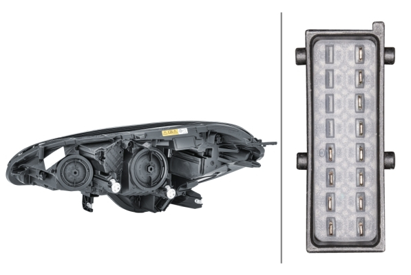 Far fata Dreapta potrivit OPEL CORSA E, CORSA E/HATCHBACK dupa 2014 (bi-xenon/LED, D5S/H11/LED/PSY24W, electric, cu motor) [4]