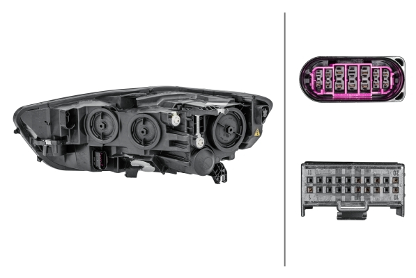 Far fata Dreapta potrivit AUDI A6 ALLROAD C7, A6 C7 2015-2018 (bi-xenon/LED, D5S/H7/LED/PWY24W, electric, cu motor) [4]