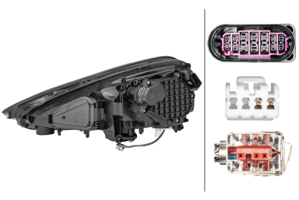 Far fata Dreapta potrivit PORSCHE CAYENNE dupa 2014 (bi-xenon/LED, H7/LED, electric, cu motor) [2]