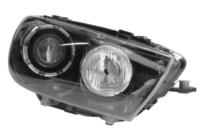 Far fata Dreapta (D1S H7 P21W, electric, cu motor, culoare insert: negru) potrivit VW SCIROCCO III