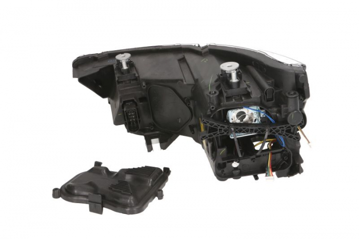 Far fata Dreapta potrivit AUDI A1 (D3S/LED, electric, cu motor, culoare insert: cromat, culoare semnalizator: transparent) [2]