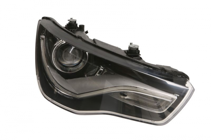 Far fata Dreapta (D3S LED, electric, cu motor, culoare insert: cromat, culoare semnalizator: transparent) potrivit AUDI A1