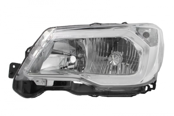Far fata Dreapta (D4R HB3 LED WY21W, electric, cu motor, culoare insert: cromat, culoare semnalizator: transparent) potrivit SUBARU FORESTER