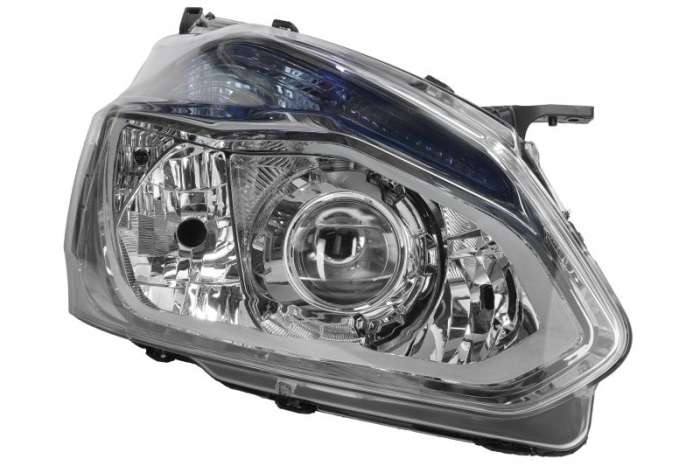 Far fata Dreapta (H1 H15 H7 PY21W W5W, electric, cu motor, culoare insert: cromat) potrivit FORD TOURNEO CUSTOM V362, TRANSIT CUSTOM V362 -07.18