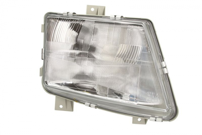 Far fata Dreapta (H1 H4, manual, mecanic, fara motoras, culoare insert: alb, culoare semnalizator: transparent) potrivit MERCEDES VITO (W638)