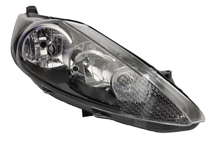 Far fata Dreapta (H1 H7, electric, cu motor, culoare insert: negru) potrivit FORD FIESTA V, FIESTA VI