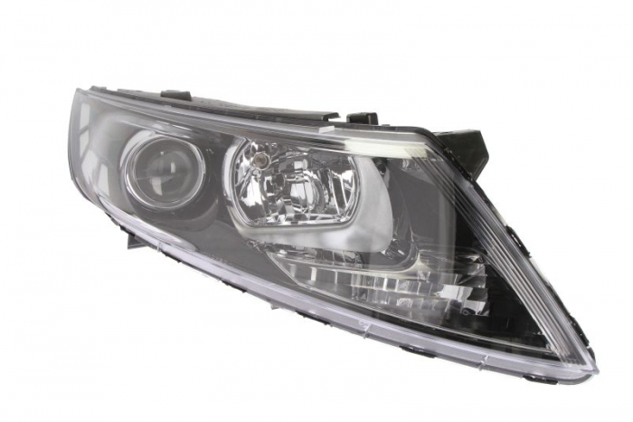 Far fata Dreapta (H1 H7, electric, fara motoras, culoare insert: negru, culoare semnalizator: transparent) potrivit KIA OPTIMA