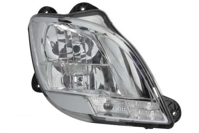 Far fata Dreapta (H1 H7 LED PY21W, electric, fara motoras, functie Lumina zi, culoare insert: cromat, culoare semnalizator: transparent) potrivit DAF CF, XF 106 10.12-