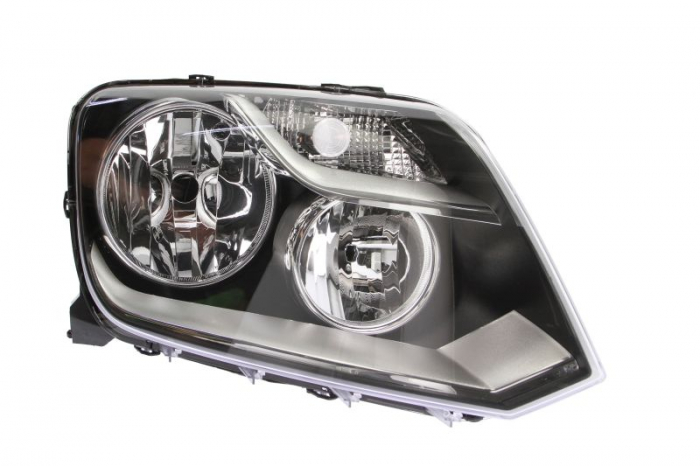 Far fata Dreapta (H1 H7, manual, fara motoras, culoare insert: negru) potrivit VW AMAROK