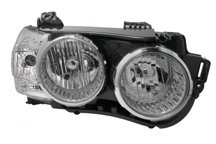 Far fata Dreapta (H1 H7 PY21W W5W, electric, cu motor, culoare insert: negru, culoare semnalizator: alb) potrivit CHEVROLET AVEO