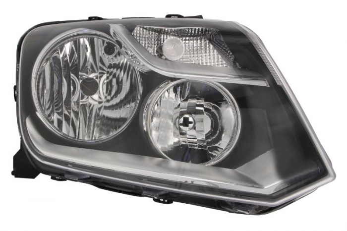 Far fata Dreapta (H1 H7 PY21W W5W, manual, fara motoras, culoare insert: cromat, culoare semnalizator: transparent) potrivit VW AMAROK