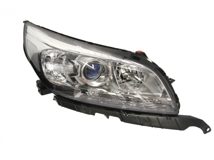 Far fata Dreapta (H1 H7 W21 WY21W, electric, cu motor, culoare insert: cromat, culoare semnalizator: alb) potrivit CHEVROLET MALIBU -04.15