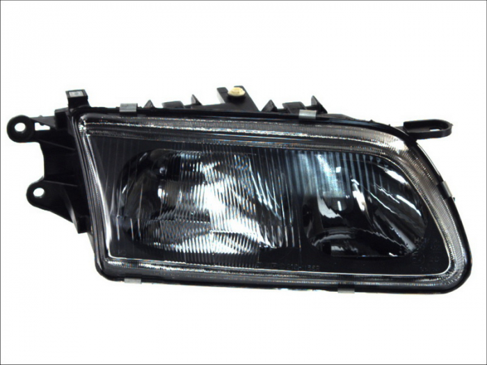 Far fata Dreapta (H1 H7 W5W, mecanic, fara motoras, culoare insert: negru, culoare semnalizator: intuneric) potrivit MAZDA 626 V