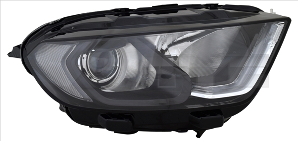 Far fata Dreapta (H1 LED, electric, cu motor, culoare insertie: negru) potrivit FORD ECOSPORT 10.17-