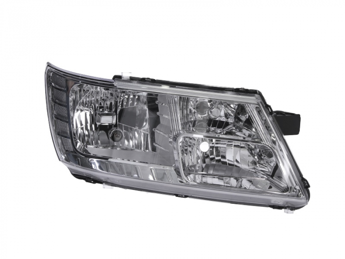Far fata Dreapta (H11 HB3, electric, fara motoras, culoare insert: cromat, culoare semnalizator: transparent) potrivit FIAT FREEMONT