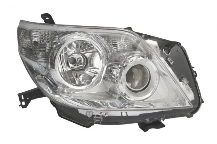 Far fata dreapta (H11 HB3, electric, fara motoras, culoare interior: cromat) potrivit TOYOTA LAND CRUISER PRADO 08.09-