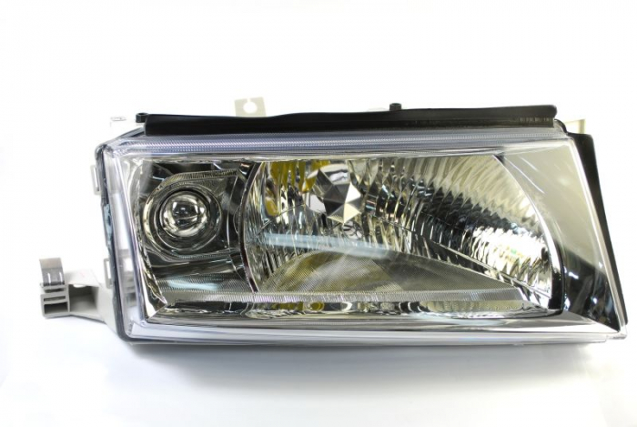 Far fata Dreapta (H4, electric, cu motor, culoare insert: argintiu) potrivit SKODA OCTAVIA I, OCTAVIA I KOMBI