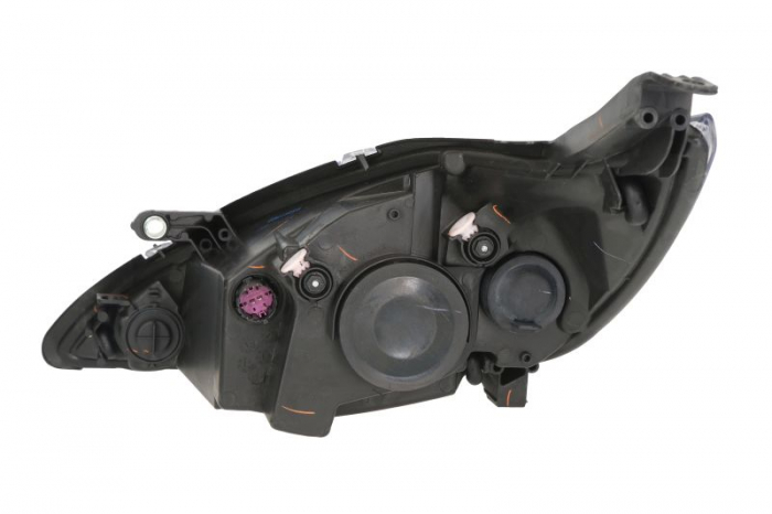 Far fata Dreapta potrivit FORD KA (H4, electric, cu motor, culoare insert: cromat, culoare semnalizator: transparent) [2]