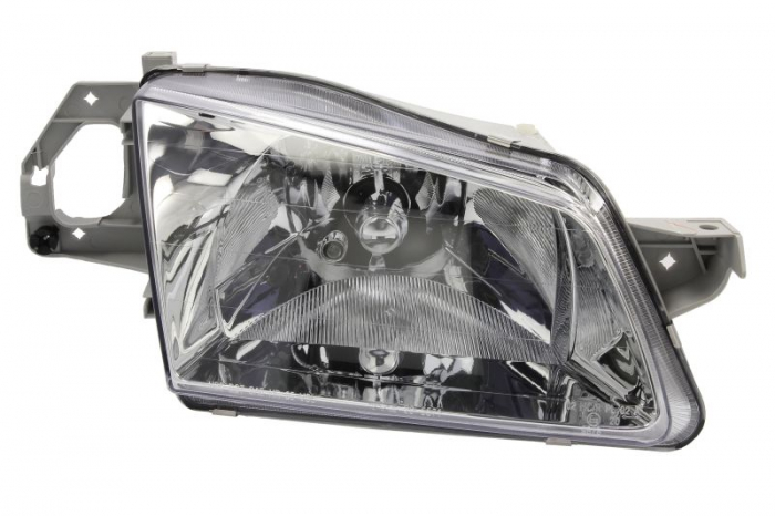 Far fata Dreapta (H4, electric, cu motor, culoare insert: cromat) potrivit MAZDA 323 F VI, 323 S VI