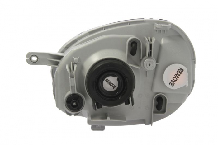 Far fata Dreapta (H4, electric, fara motoras, culoare insert: cromat, culoare semnalizator: galben) potrivit HYUNDAI ATOS 01.01-12.03 [2]