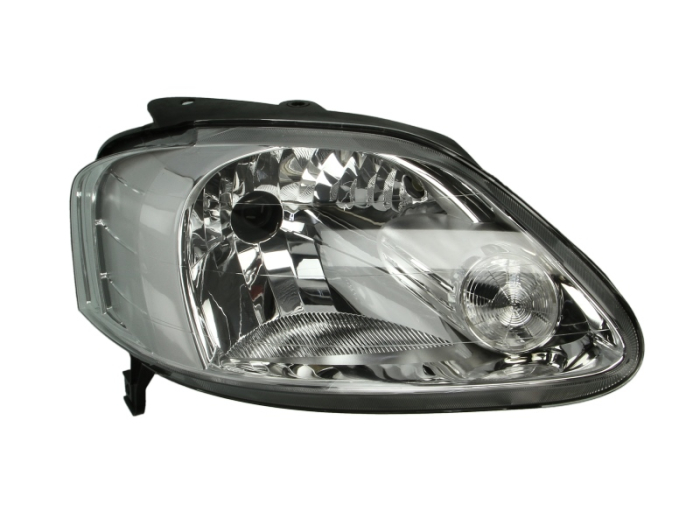 Far fata Dreapta (H4, electric, fara motoras, culoare insert: cromat) potrivit VW FOX