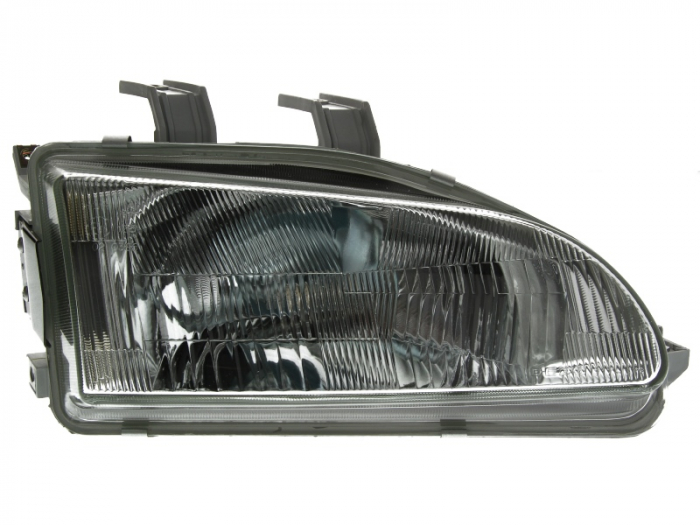 Far fata Dreapta (H4, manual, fara motoras, culoare insert: argintiu) potrivit HONDA CIVIC V -12.95