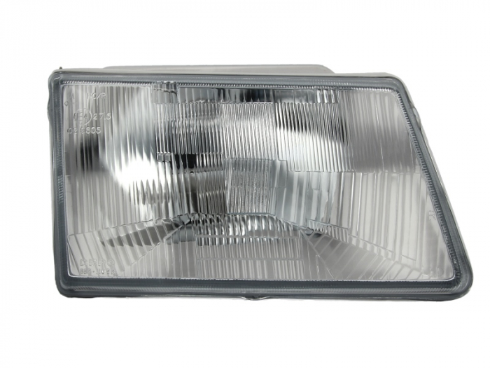 Far fata Dreapta (H4, manual, fara motoras, culoare insert: argintiu) potrivit PEUGEOT 309 I, 309 II, 309 HATCHBACK