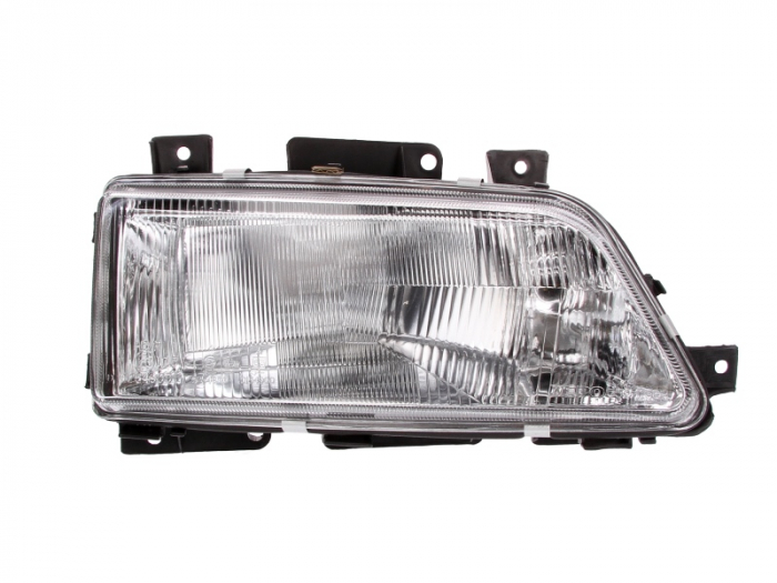Far fata Dreapta (H4, manual, fara motoras, culoare insert: argintiu) potrivit PEUGEOT 405 I, 405 II, 405 II KOMBI