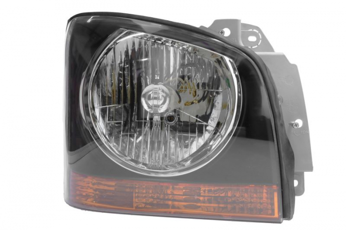 Far fata Dreapta (H4, manual, fara motoras, culoare insert: negru) potrivit KIA BONGO