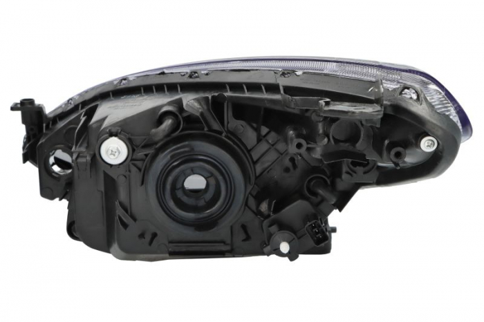 Far fata Dreapta potrivit MAZDA 2 pana in 2015 (H4/PY21W/W5W, electric, cu motor, culoare insert: negru) [2]