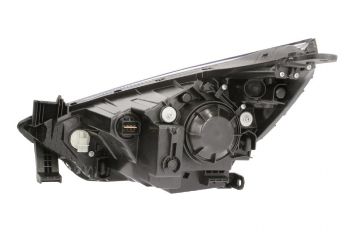 Far fata Dreapta (H4/PY21W/W5W, electric, fara motoras, culoare insert: negru) potrivit HYUNDAI ACCENT IV [2]