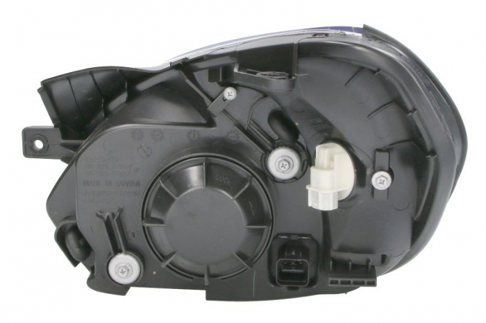 Far fata Dreapta (H4/PY21W/W5W, manual, fara motoras, culoare insert: cromat, culoare semnalizator: galben) potrivit HYUNDAI ACCENT III [2]