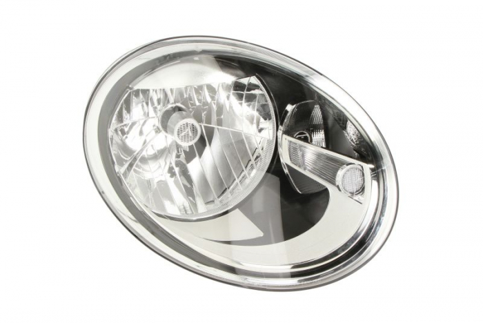 Far fata Dreapta (H4 W21, electric, cu motor, culoare insert: negru) potrivit VW BEETLE