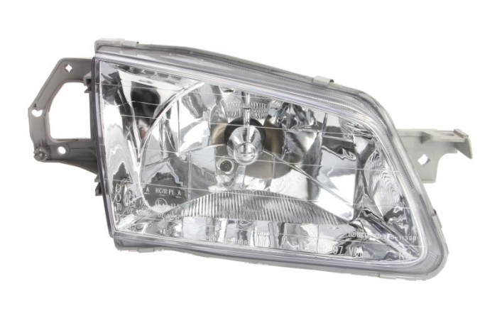 Far fata Dreapta (H4 W5W, electric, cu motor, culoare insert: cromat) potrivit MAZDA 323 F VI, 323 S VI