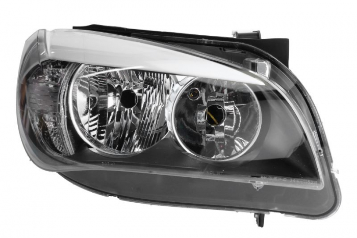 Far fata Dreapta (H7, electric, fara motoras, culoare insert: negru) potrivit BMW X1 (E84)