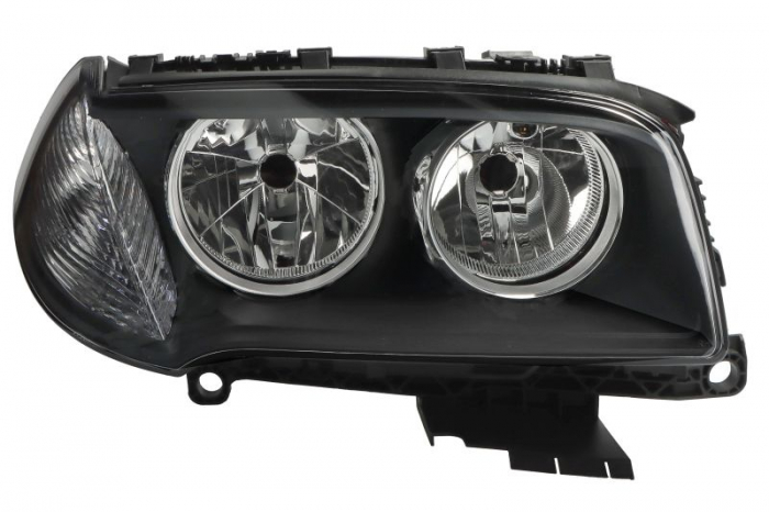 Far fata Dreapta (H7 H7, electric, cu motor, culoare insert: negru, culoare semnalizator: transparent) potrivit BMW X3 (E83) 08.06-11.12